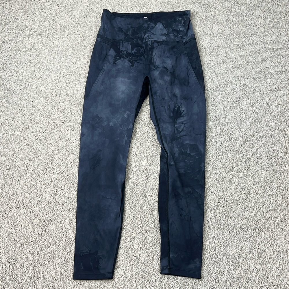 Born Primitive Leggings Tie-Dye Black 23" Inseam Womens Size M Workout CrossFit